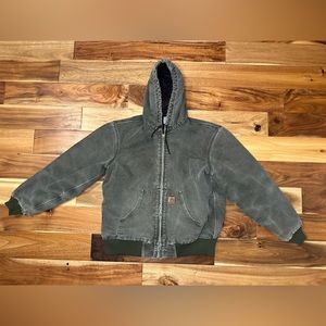 Carhartt work jacket. Broken in. L.